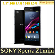 Original Unlocked Sony Xperia Z1 Mini M51w Quad Core Smart Cell Phone 20.7MP 2GB RAM 16GB ROM 4.3″ 3G Android Phone Refurbished
