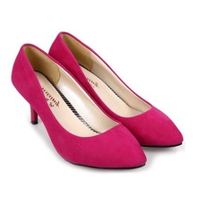 New style sexy high heels shoes women pumps suede pointed ladies party dress work chaussure femme talon zapatos mujer tacones