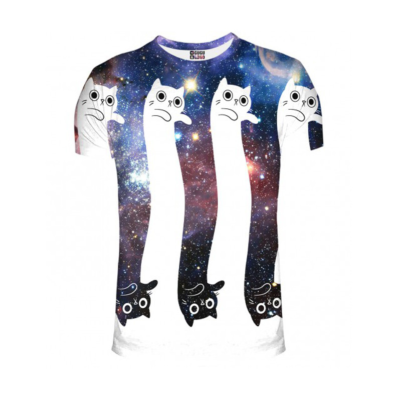 2015-new-arrival-summer-style-funny-cat-print-3D-mens-t-shirt-lovely-cartoon-shirt-breathable