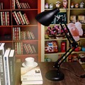 Swing Arm Desk Lamp with Metal Clamp Led Table Lamp American Foldable Reading Lamp E27 110V