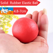 2016 Hot Sale Pet Puppy Dog Products Red Solid Natural Rubber Elastic Pet Ball Toys, Bite Resistant Brinquedos Cachorro 4.8-7cm