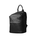 Ultra Simple Preppy Style Genuine Leather Backpack Women Japan And Korean Style Zipper Bag Lady Cowhide