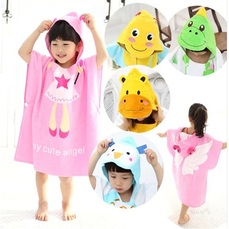 2015-NEW-Free-Shipping-100-Cotton-Children-s-Hooded-Towel-Mantle-Bath-Towel-Printed-Hoodie-Towel (2)
