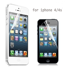 High Quality New LCD Clear Glossy Front Screen Film Protector For iphone 4/4s Screen Protector