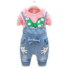 Baby Girl Clothes Baby Clothes Set Enfant Kids Clothing Bebek Giyim Baby Girl Overalls T-shirt Children Costumes Infant Outfits