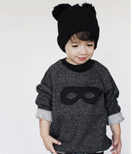 BeauLoves Beau Loves girl hoodies mask hoodie boys kids Long Sleeve Cotton children Cloth O Neck