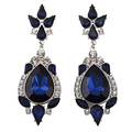 2015 Women s Blue Bohemia Chandelier Earrings Vintage Dangle Eardrop 6I8U