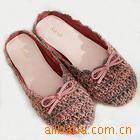 Exquisite hand woven fashion bow seductive lady slipper shoes home