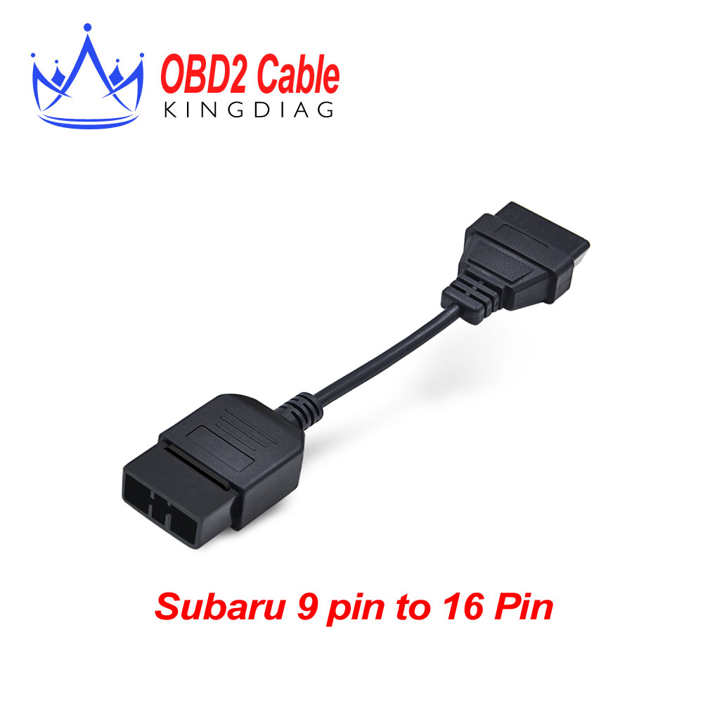 2016    subaru 9 .  16 . OBD2  9pin  OBD II 16PIN   