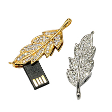 Retail genuine 8GB usb drive 16GB pen drive 32GB usb flash memory stick jewelry maple leaf