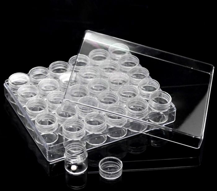 1PC Rectangle Acrylic Clear Beads Display Storage Container W/Lid,16x13.5x3.5cm Mr.Jewelry