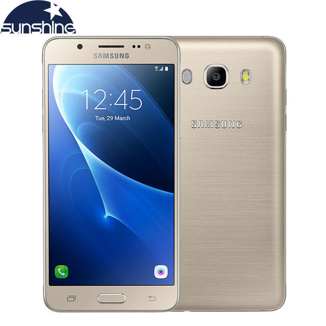 Оригинальный Samsung Galaxy J5 J5108 4 Г LTE Мобильный телефон Snapdragon 410 Quad Core Dual SIM Смартфон 5.2 "13.0MP NFC мобильный телефон