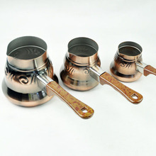 beng Turkish coffee pot Turkish New elegant brass pot three sets of handmade Turkish coffee pot