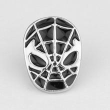 Spiderman The Avengers black Silver Lapel Pin Brooch Emblem Badge High quality Dress Accessory brooches for men