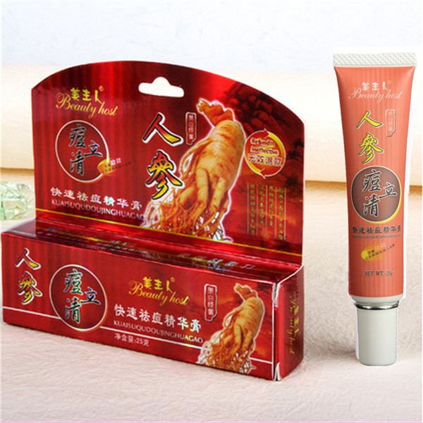 Chinese Medicine Ginseng Acne Marks Cream Remove Pimple Gel Vanishing Dispelling Plaster Skin Care Duly Supplement