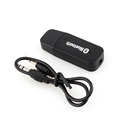 Black Color USB Wireless Bluetooth 3 5mm Music Audio Car Handsfree Receiver Adapter for phone for