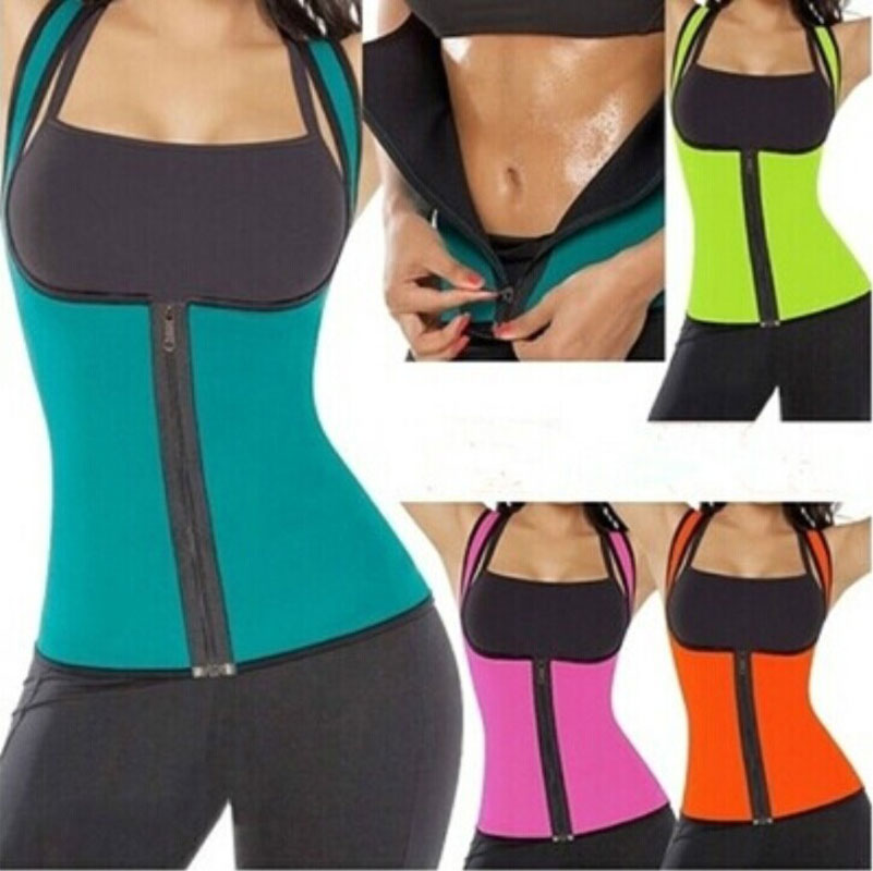 Warm Thermo Thank Top Sweat Yoga Vest Sweat Neoprene Body Shaper Slimming Waist Shaper Trainer Top Vest Cincher
