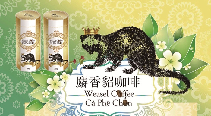 New store promotions BUY 3 GET 4 Free Shipping 500g Mink brand Vietnam Cat feces coffee