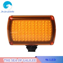 NEW 96 LED Photo Light on Camera Video Hotshoe LED Lamp Lighting for Camera DSLR with 2500mAh Battery AC Adapter