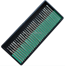 30 Pcs diamond coated burrs glass drill bit set Shank 1 8 rotary point Grit 120
