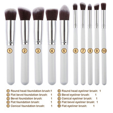  2015 Beauty 10pcs Makeup Brushes Set For Women Cosmetic Make Up Brushes Foundation Eyeshadow pinceis