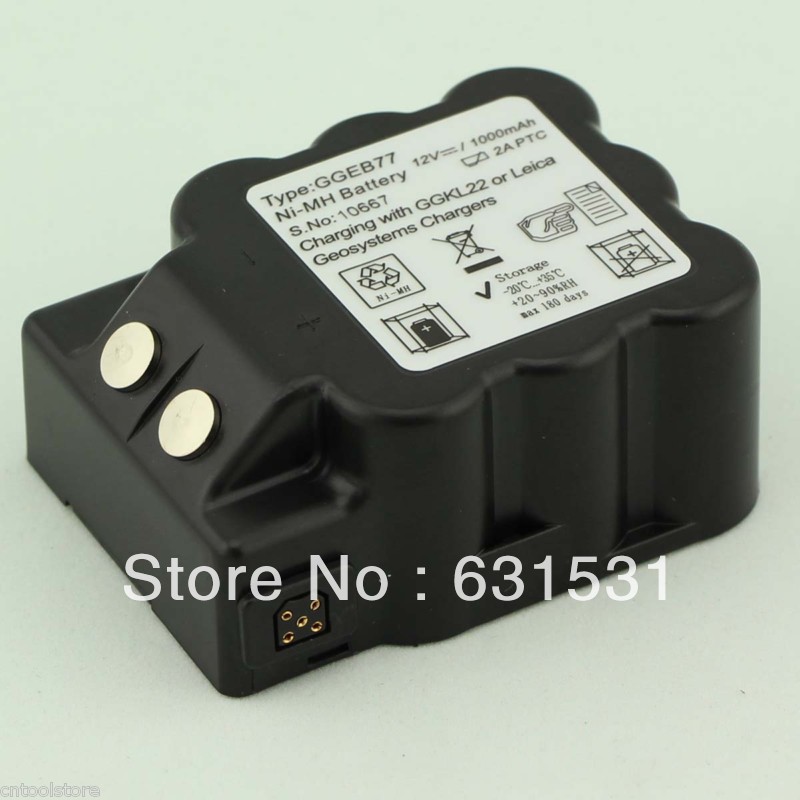 GEB77 Type Compatible NiMH Battery for Total Station 12V 1000mAh