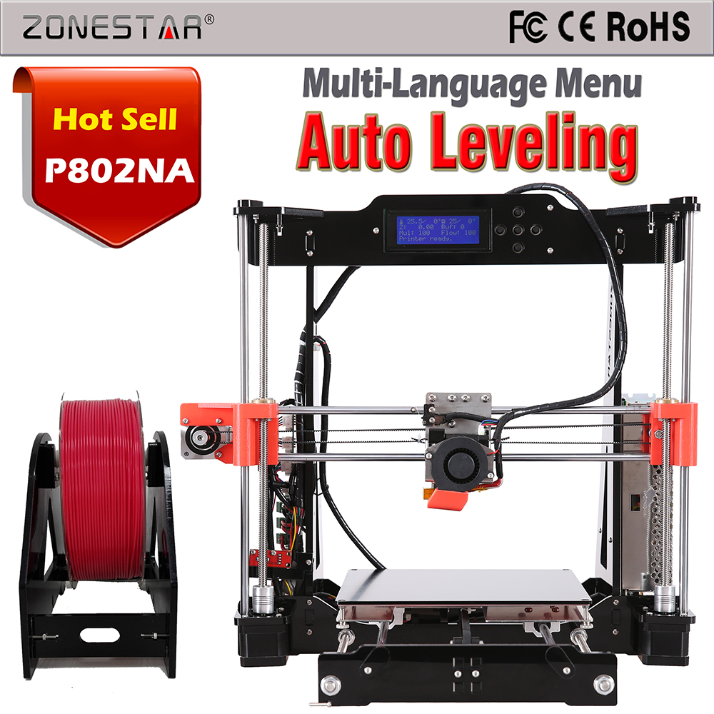 Reprap Prusa i3 3d printer DIY Kit Upgraded P802N P802NA Selectable Filament Gift 8GB SD Card