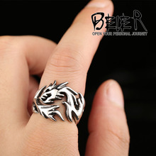 2015 Fashion Jewelry Stainless Steel Solid Inside Dragon Rings Men High Quality USA UK Russian Brazil