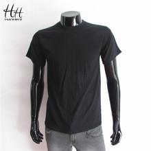 Tops Tees new 2015 fashion Men solid color t shirt high-elastic cotton men’s short sleeve Cozy shirt male T-shirt black TH0061