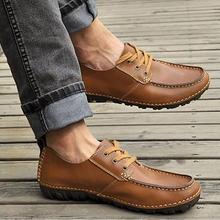 2014 British Style Mens Genuine Leather Casual Flats Driving Shoes Moccasins Slip On Loafers Fashion Sneakers