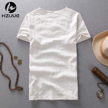 2015 Summer Style Men T shirt Fashion solid color Fitness T shirt linen Short Slim Fit