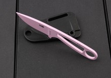 Multicolor OEM mini camping straight hunting survival knife fixed blade rescue tools 55 HRC steel handle