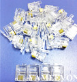 50PCS 4Pin RJ10 Telephone Cable End Connectors Plugs 4P4C