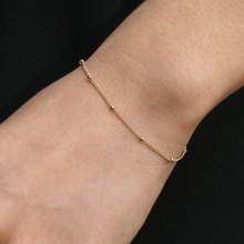 Gold Bead Bracelet, Thin Minimalist Bracelet, Dot, Tiny Dainty, Satellite Bracelet, Ftacking Bracelets for Women SH015