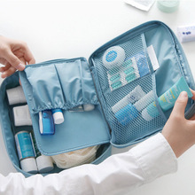 New 2015 Nylon Multifunction Make up Organizer bag Women Cosmetic bags Outdoor Travel Bag Handbag Bolsas
