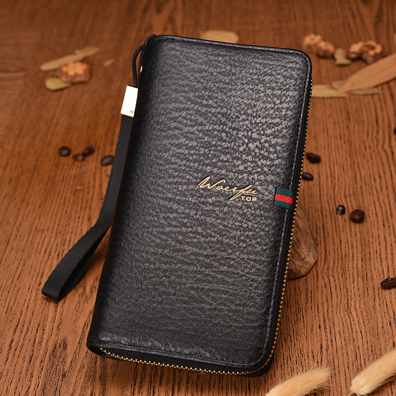 New Arrival Famous Brand Mens Wallet High Quality Pu Leather Zipper Purse Fashion Clutches Wallets Men