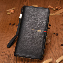 New Arrival Famous Brand Mens Wallet High Quality Pu Leather Zipper Purse Fashion Clutches Wallets Men