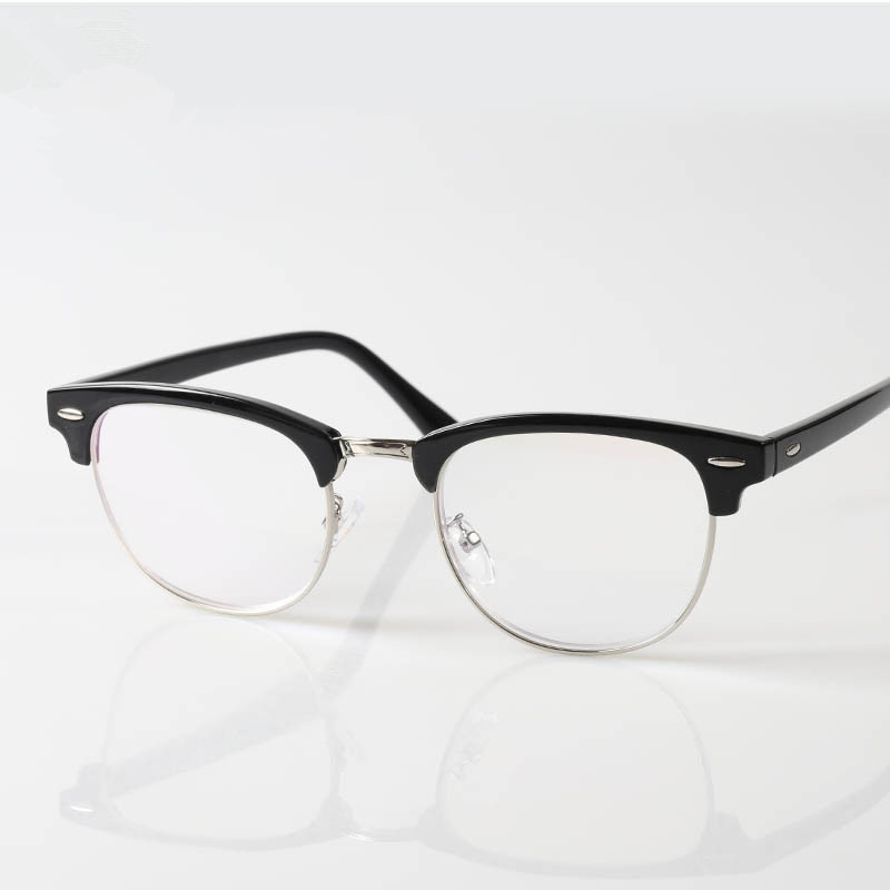 Half Rimmed Eyewear Large Frame Women and Men Classic ...