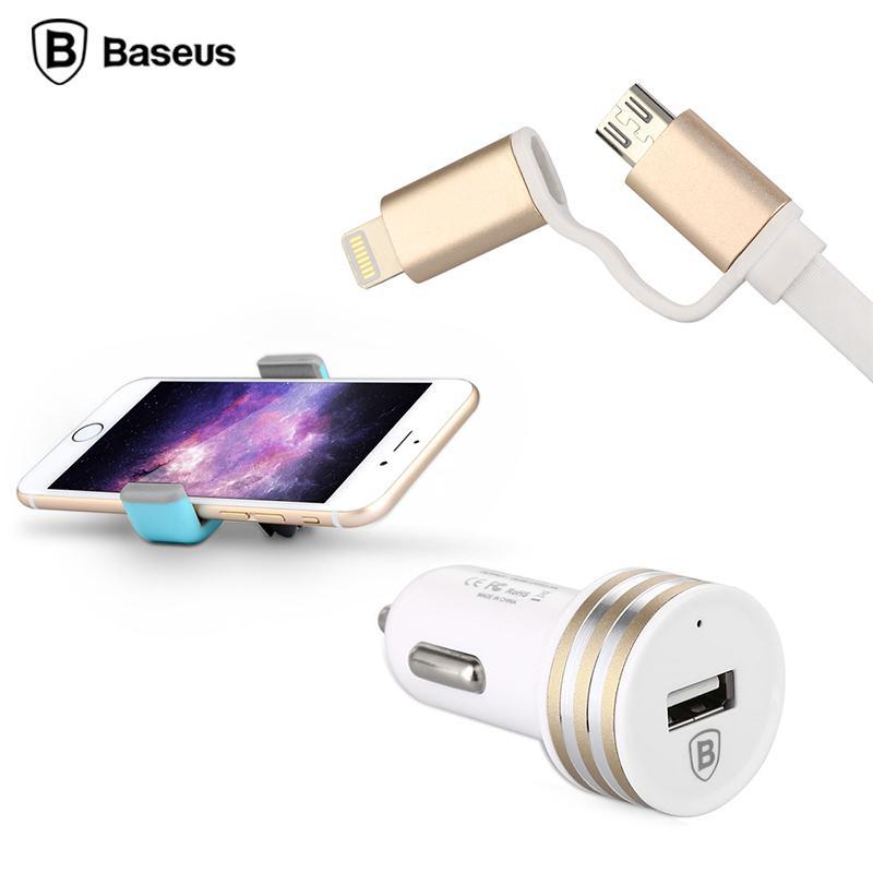 3  1  Baseus    + USB    + 1  USB        iPhone 5 5S 5C 6 6  + Android Micro USB