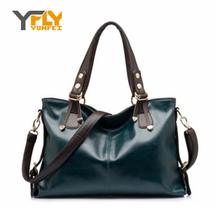Y-FLY Hot New 2016 Fashion Brand Women Leather Handbags Burnished Leather Shoulder Bags Women Messenger Bags Tote Bolsas YF0012