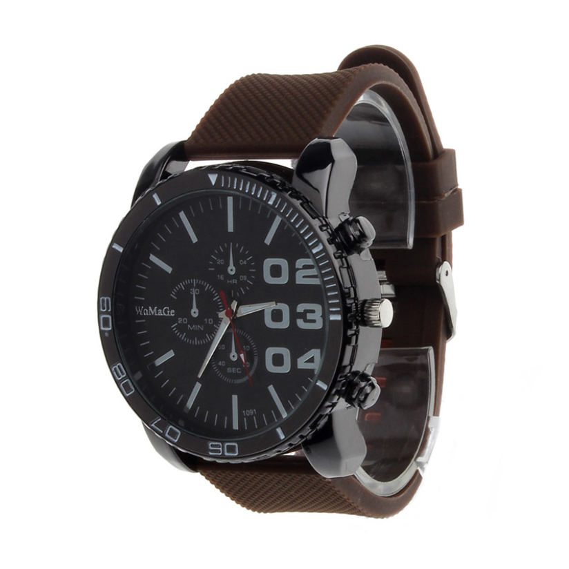 Hot Marketing Luxury Sport Analog Quartz Clock Mens Stainless Case Steel Wrist Watch Jul22
