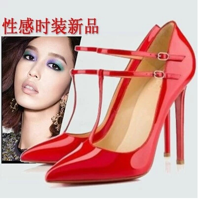 hot sale Women Bridal Shoes Red Bottoms High Heels Sexy Woman Pumps Ladies Pointed Toe High HeelsShoes size 35-40 - hot-font-b-sale-b-font-Women-font-b-Bridal-b-font-font-b-Shoes-b