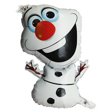 10 unids Globos partido / decoración de feliz cumpleaños Olaf globo para los niños fiesta Globos de papel Globos envío gratis