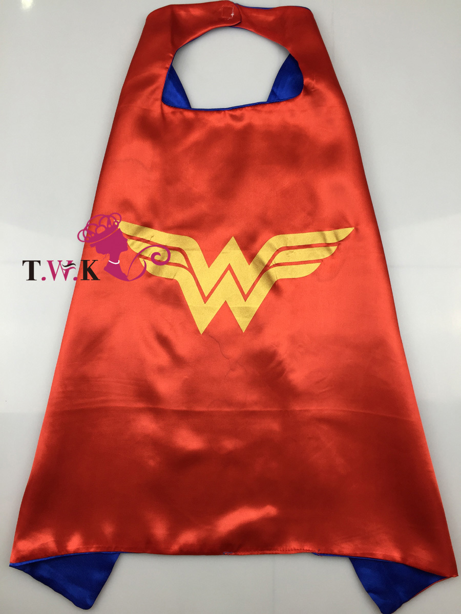 70 70 Sided Satin fabric Superhero cape Cape Mask superman batman spiderman super hero capes for