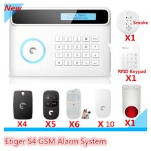 2016 Etiger S4 Alarm Home Security Alarm system GSM Alarm system Smart Burglar Alarm system with RFID keypad