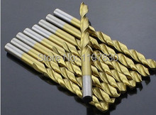 2 unids/pack 13 * 151 mm TIN recubierto CNC molido HSS M35 Co5 % torcedura brocas de mango recto para duro SS / acero / acero fundido hierro alum