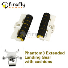 1pair Phantom 3 Extended Landing Gear Elongate Tripod with Anti-collision Cushion 3D Printed Multicopter UAV Drones Accessories