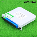KELUSHI Fiber Branching Device 1x8 Box Cassette Card Inserting PLC splitter Module SC Connector Fiber Optical