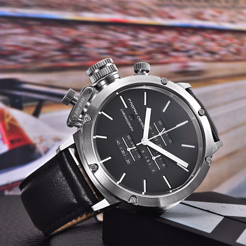 Luxus Marke Multifunktions Quarz männer Uhren Herren Chronograph Sport Armbanduhr Wasserdicht 30 mt Military Watch Relogio Masculino  
