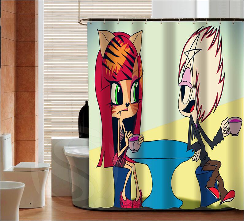 Popular Monster High Fashion Custom Shower Curtain